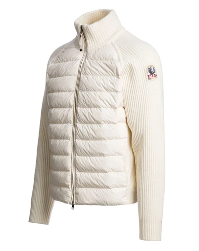 Parajumpers - Olmo Hybrid Cardigan Jakke - Warm Ivory